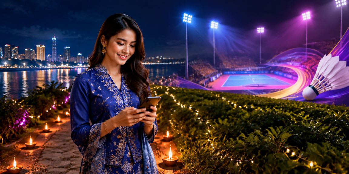 Pengguna melakukan deposit di Penang menggunakan telefon mudah alih.